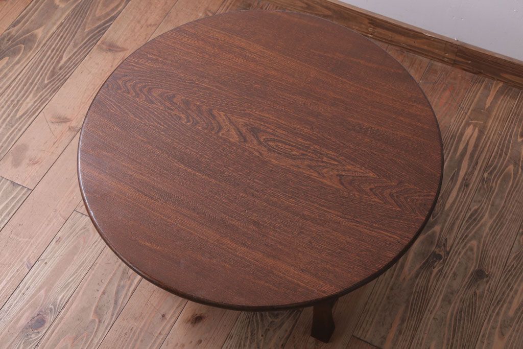 アンティーク家具　アンティーク　古い木の上品なちゃぶ台