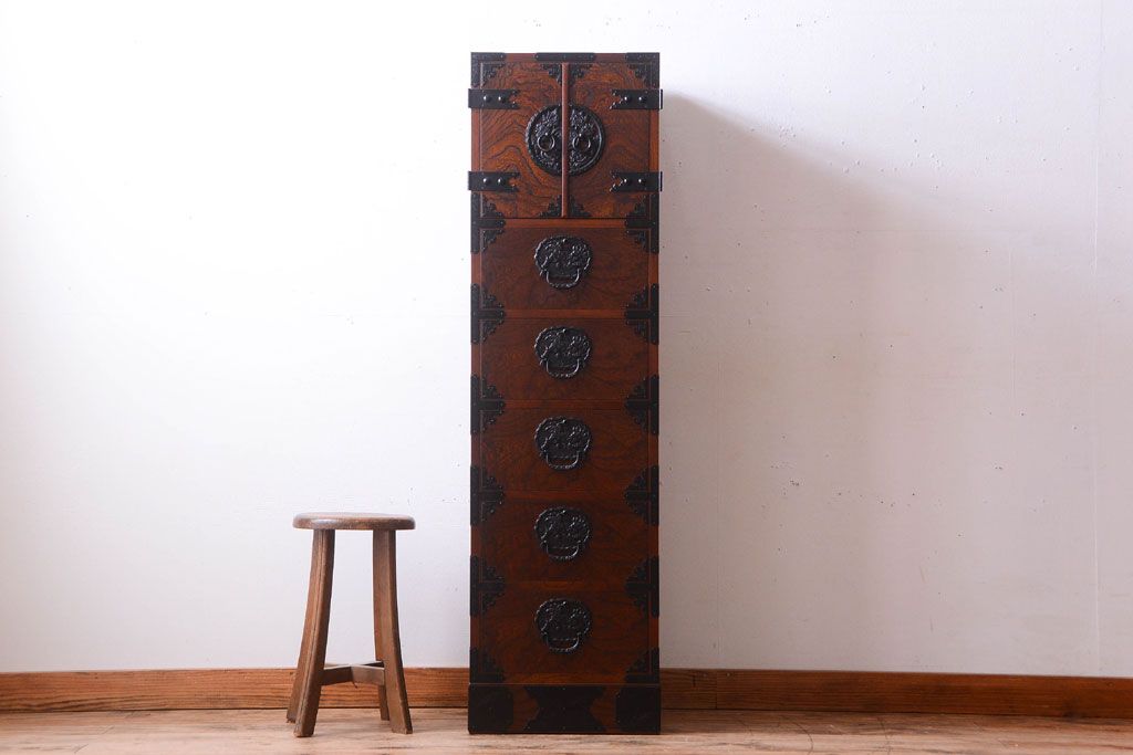 中古 民芸家具 駿河民芸 片開き戸付き小箪笥 | ラフジュ工房