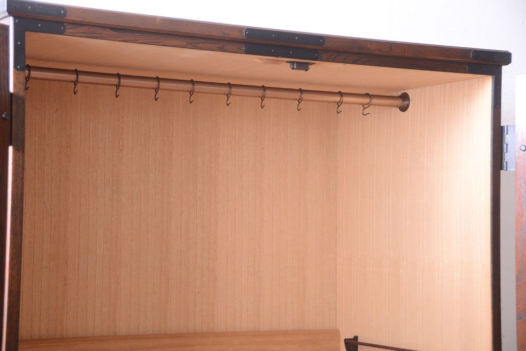 中古　民芸家具　駿河民芸　ワードローブ