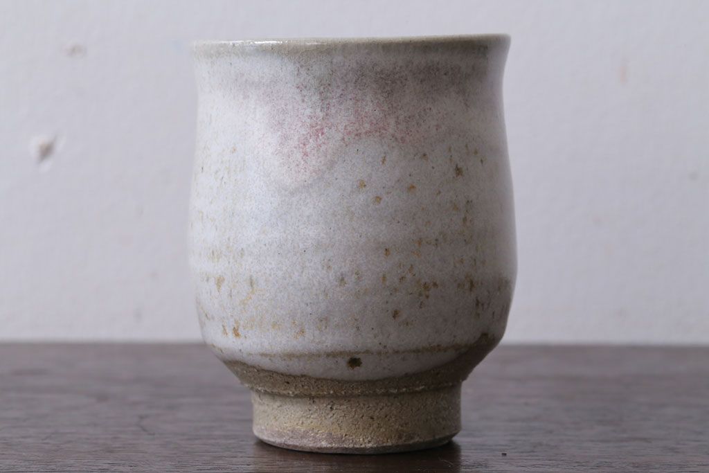 骨董品】【美品】瀬戸浩作 陶芸 益子焼きの花瓶&箱付き-