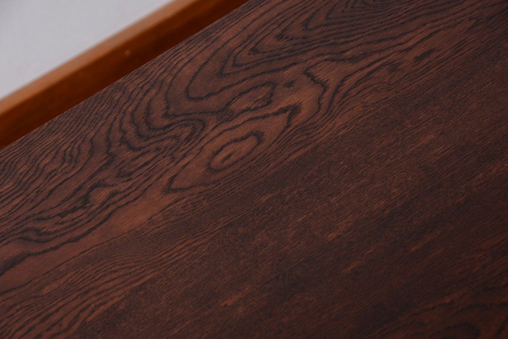 アンティーク家具　アンティーク　ペイントレッグ!古い木の大きなダイニングテーブル(作業台)(1)