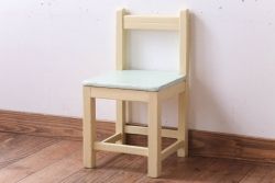 アンティーク家具　アンティーク　小ぶりでかわいいおしゃれなペイントチェア(子供用椅子)(2)