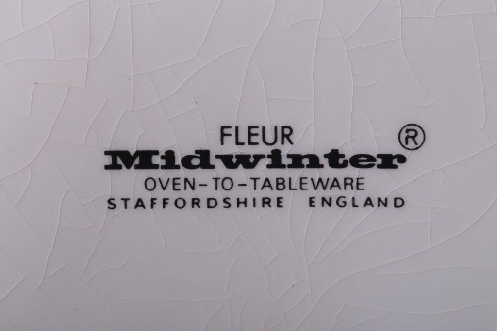 イギリスビンテージ　MIDWINTER(ミッドウィンター)FLEUR(フルール)シリーズ　ティーポット(洋食器)