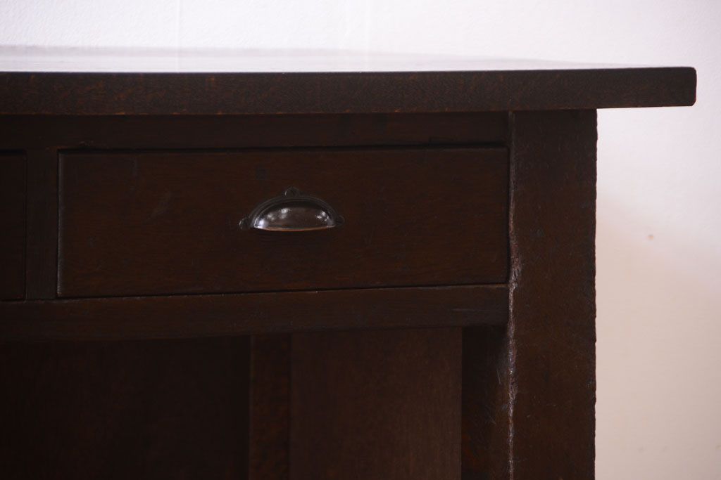アンティーク家具　アンティーク　特大!古いナラ材製のカウンターテーブル