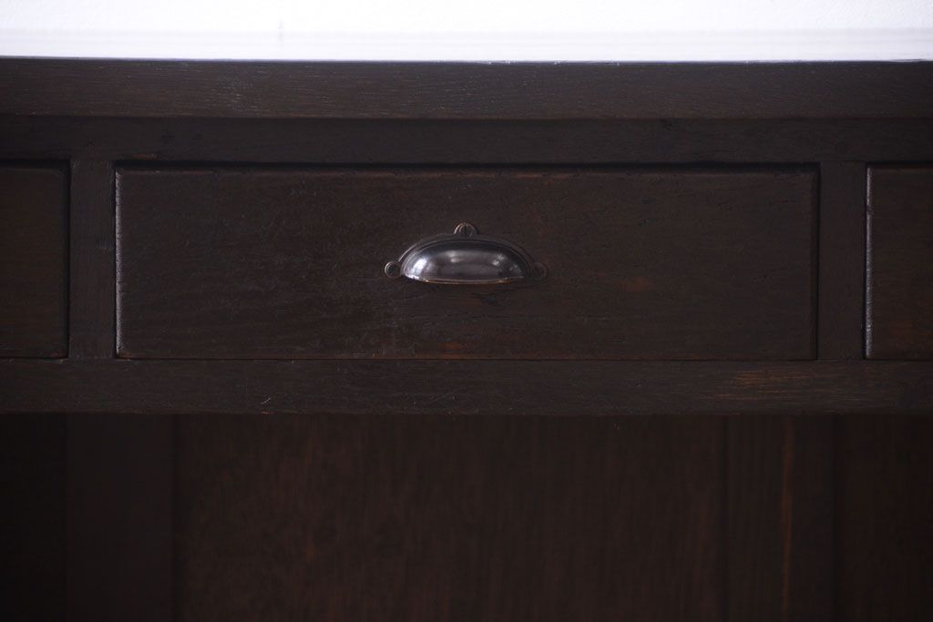 アンティーク家具　アンティーク　特大!古いナラ材製のカウンターテーブル(2)