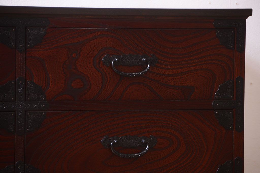 中古　筑後民芸家具　箪笥ローチェスト(ローボード)
