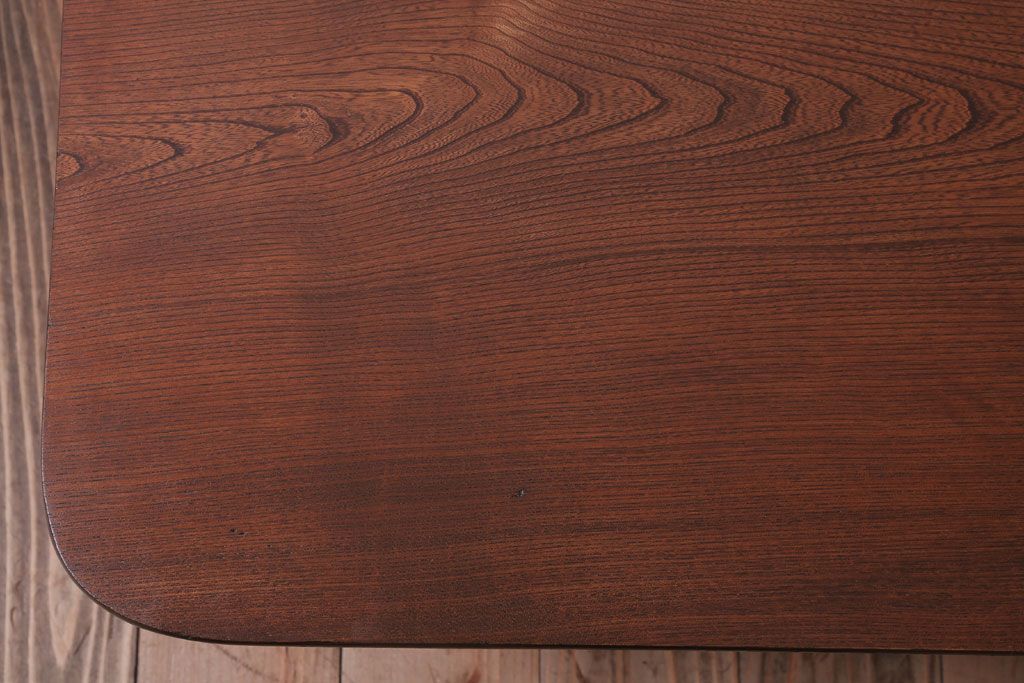 アンティーク家具　アンティーク　古い木のシンプルなちゃぶ台(センターテーブル)(3)