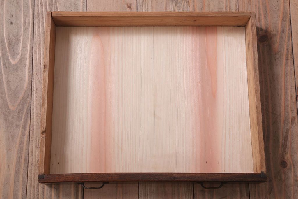 レトロ家具　昭和レトロ　古い欅材の片袖文机