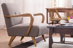 レトロ家具　アンティーク　レトロなシングルソファ(一人掛けソファ)(1)