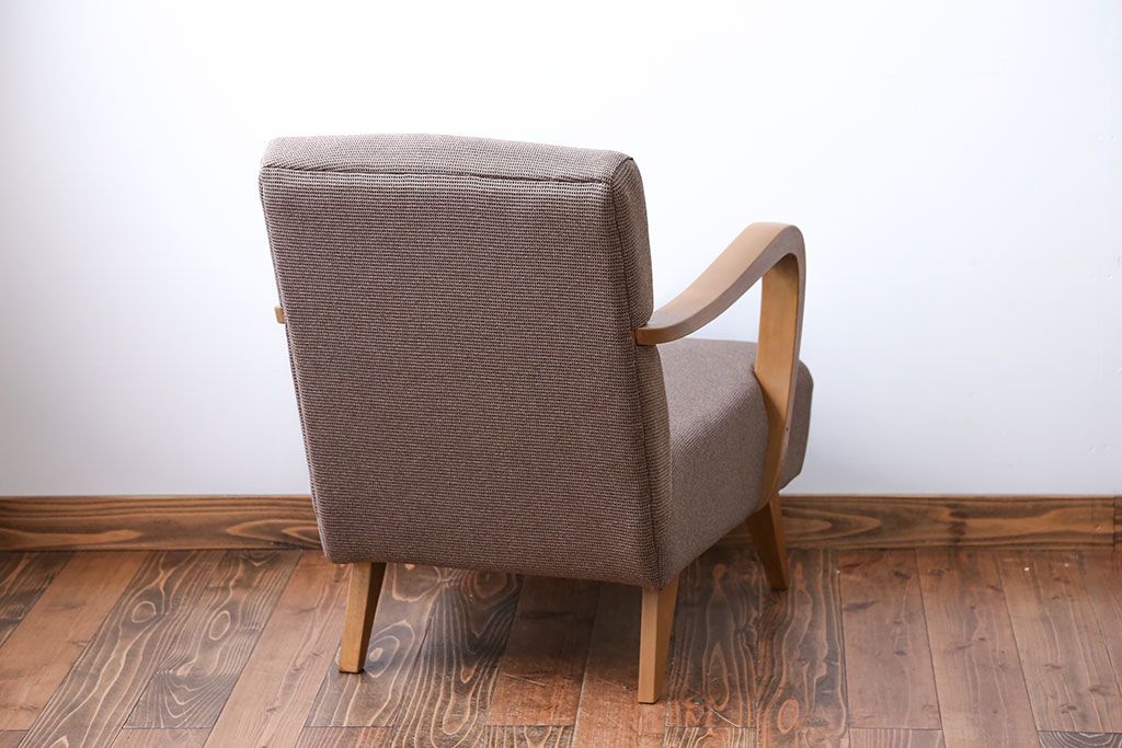 レトロ家具　アンティーク　レトロなシングルソファ(一人掛けソファ)(1)