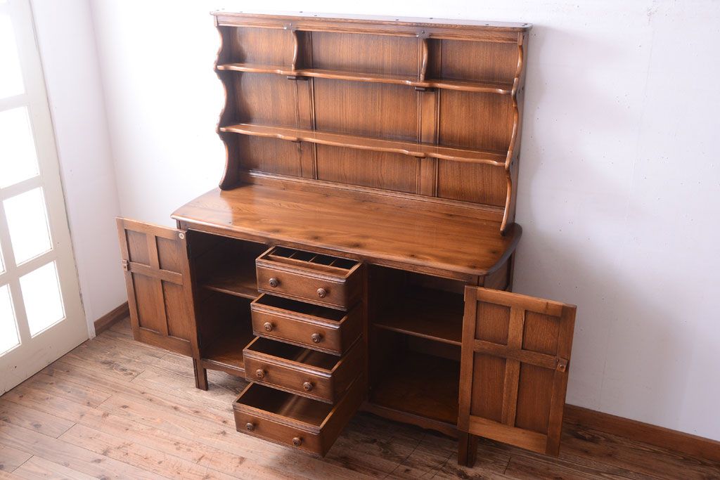 ヴィンテージ家具　イギリスビンテージ　アーコール　キャビネット(収納棚)