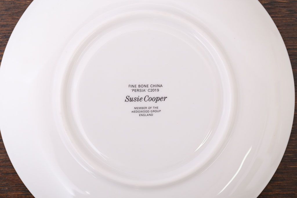 イギリスビンテージ　Susie Cooper(スージークーパー)　トリオ2客セット(洋食器)