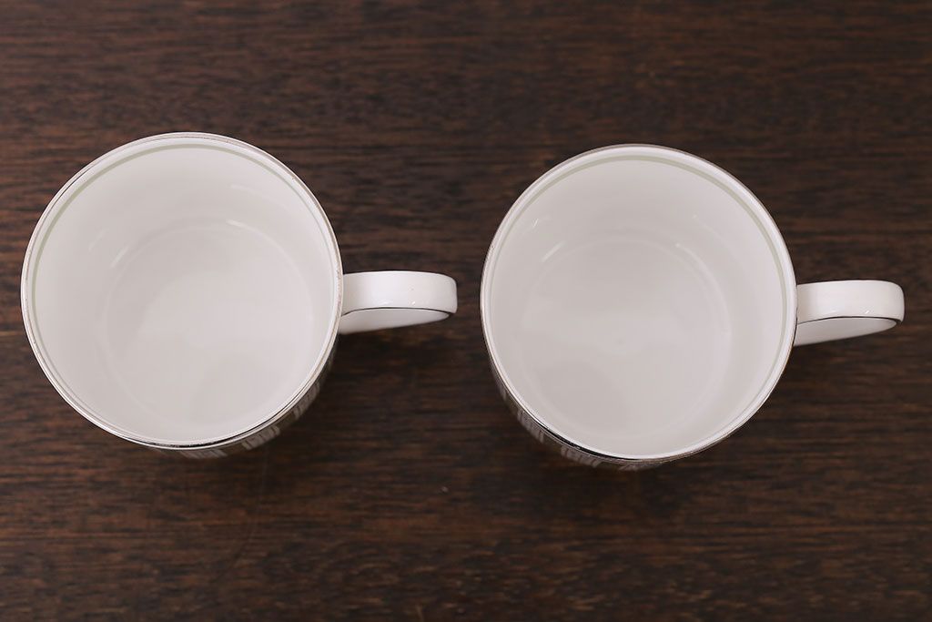 イギリスビンテージ　Susie Cooper(スージークーパー)　カップ&ソーサー2客セット(洋食器)