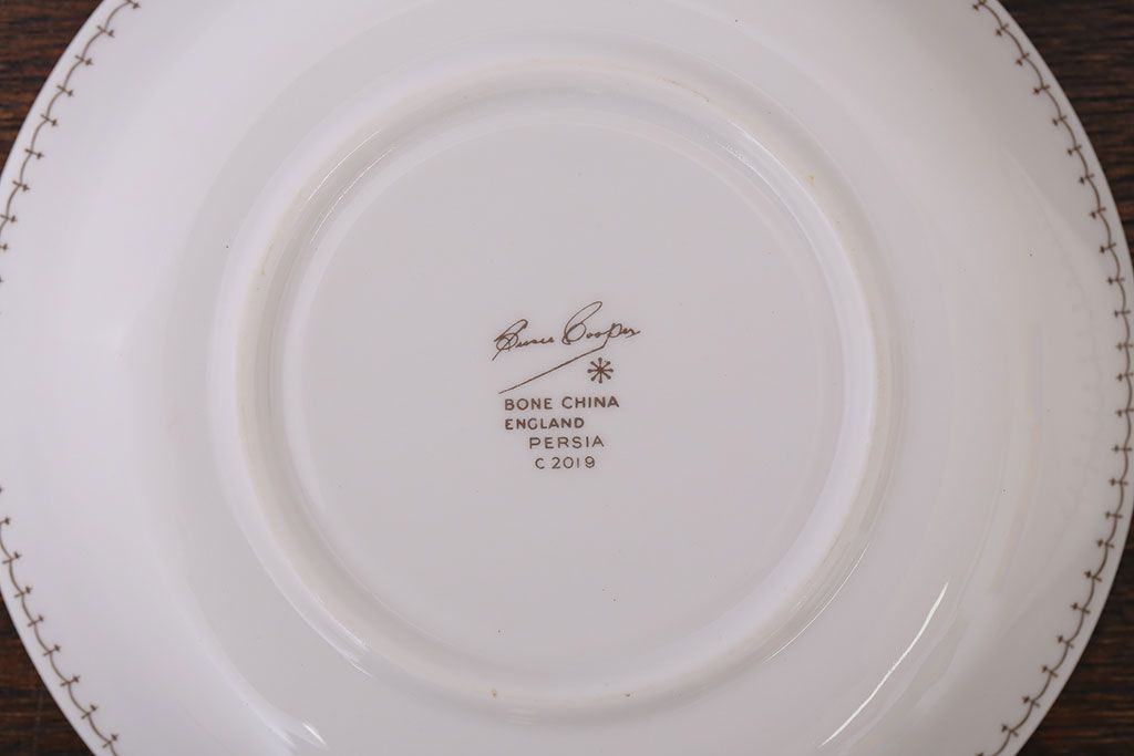 イギリスビンテージ　Susie Cooper(スージークーパー)　カップ&ソーサー2客セット(洋食器)