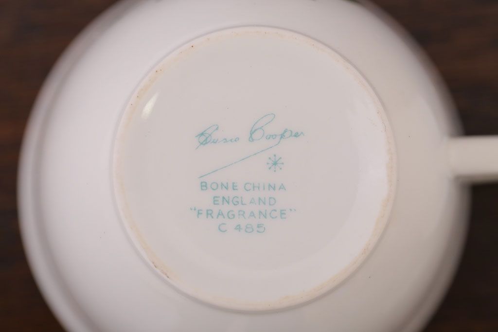 イギリスビンテージ　Susie Cooper(スージークーパー)　FRAGRANCE(フレグランス)　トリオ2客セット(洋食器)