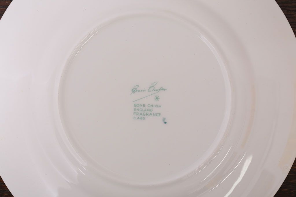 イギリスビンテージ　Susie Cooper(スージークーパー)　FRAGRANCE(フレグランス)　トリオ2客セット(洋食器)