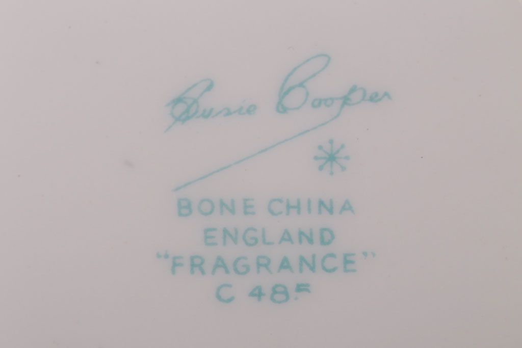 イギリスビンテージ　Susie Cooper(スージークーパー)　FRAGRANCE(フレグランス)　トリオ2客セット(洋食器)