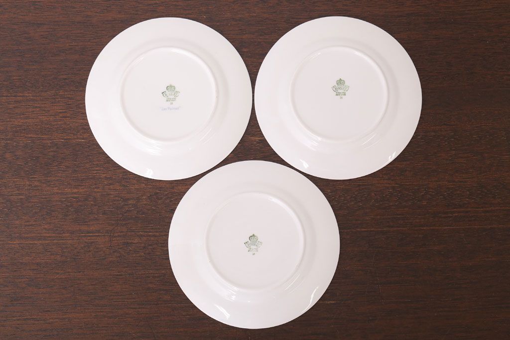 イギリスビンテージ　AYNSLEY(エインズレイ)　Las Palmas(ラス・パルマス)　トリオ3客セット(洋食器)