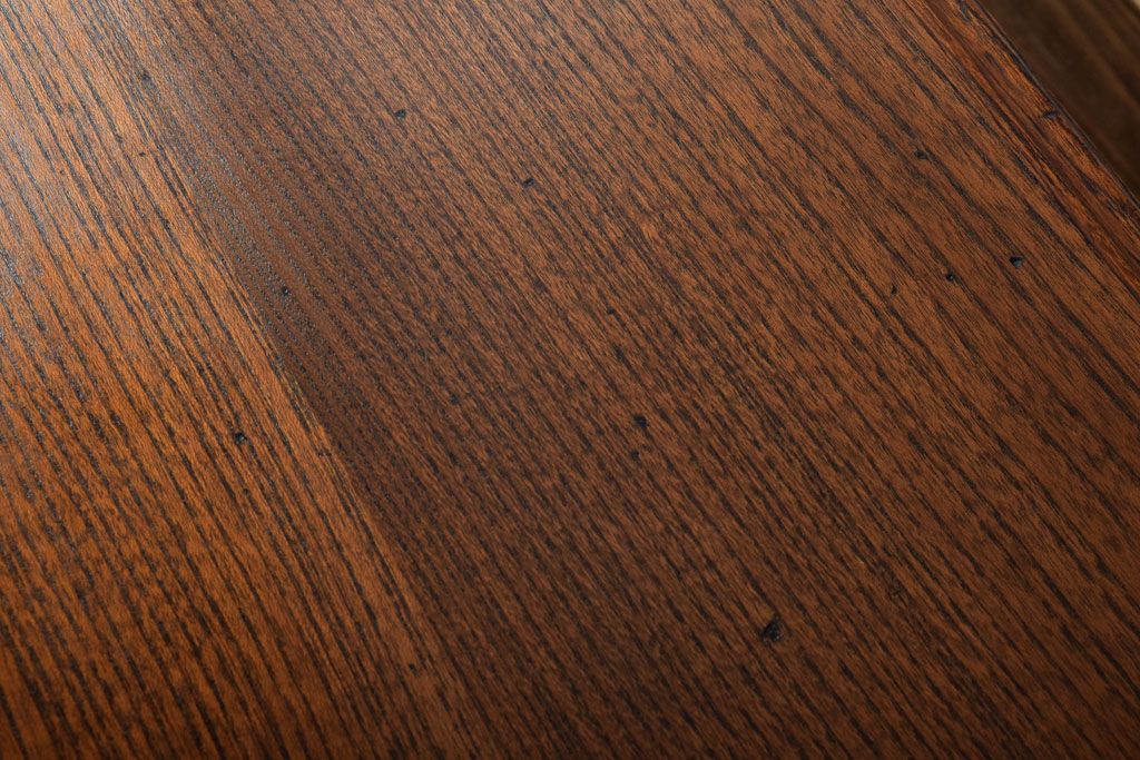 アンティーク家具　大正ロマン　象嵌入り!前板に黒柿を使用した文机