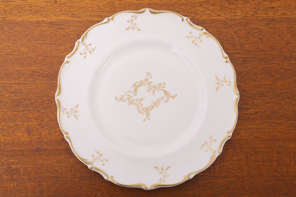 イギリスビンテージ　 ROYAL DOULTON(ロイヤルドルトン)　monteigne　デザートプレート4枚セット(洋食器)(2)