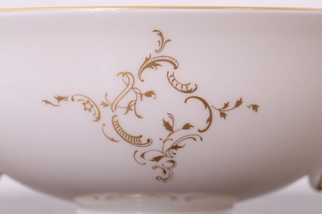 イギリスビンテージ　 ROYAL DOULTON(ロイヤルドルトン)　monteigne　スープカップトリオ4客セット(洋食器)