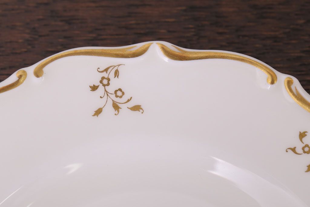 イギリスビンテージ　 ROYAL DOULTON(ロイヤルドルトン)　monteigne　スープカップトリオ4客セット(洋食器)