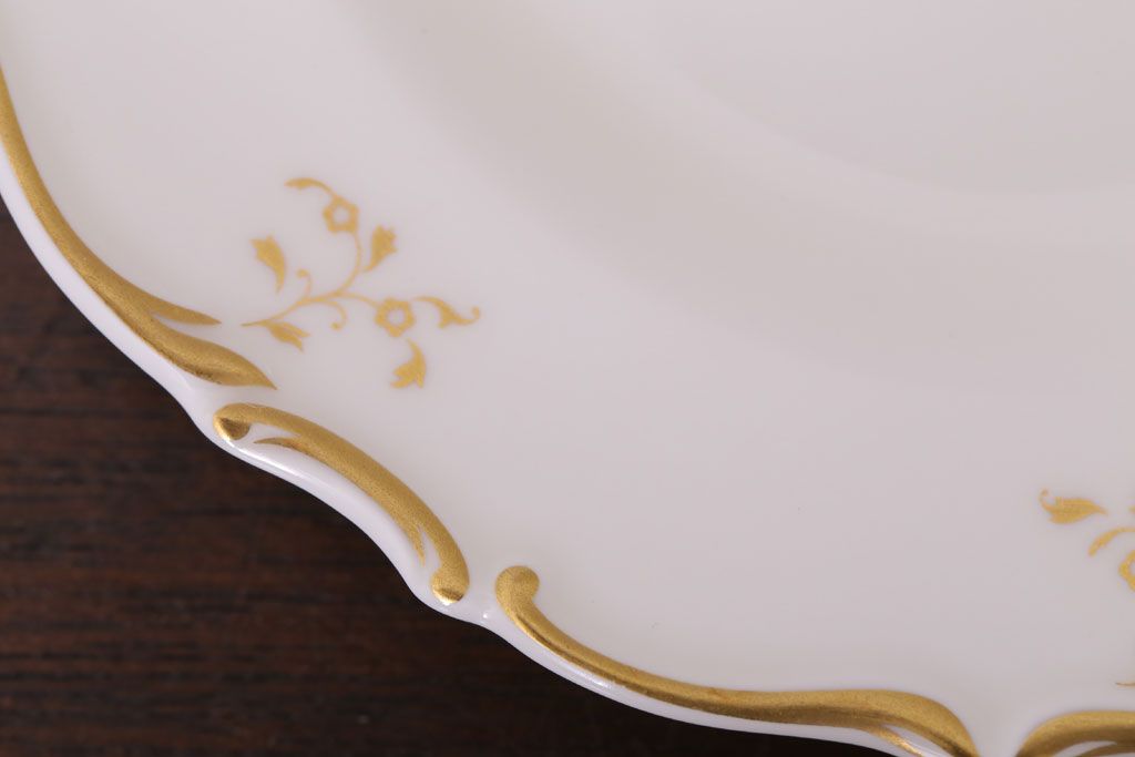 イギリスビンテージ　 ROYAL DOULTON(ロイヤルドルトン)　monteigne　スープカップトリオ4客セット(洋食器)