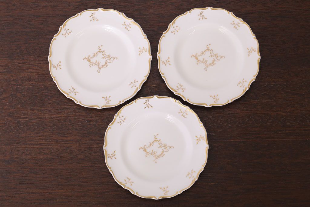 イギリスビンテージ　 ROYAL DOULTON(ロイヤルドルトン)　monteigne　スープカップトリオ3客セット(洋食器)