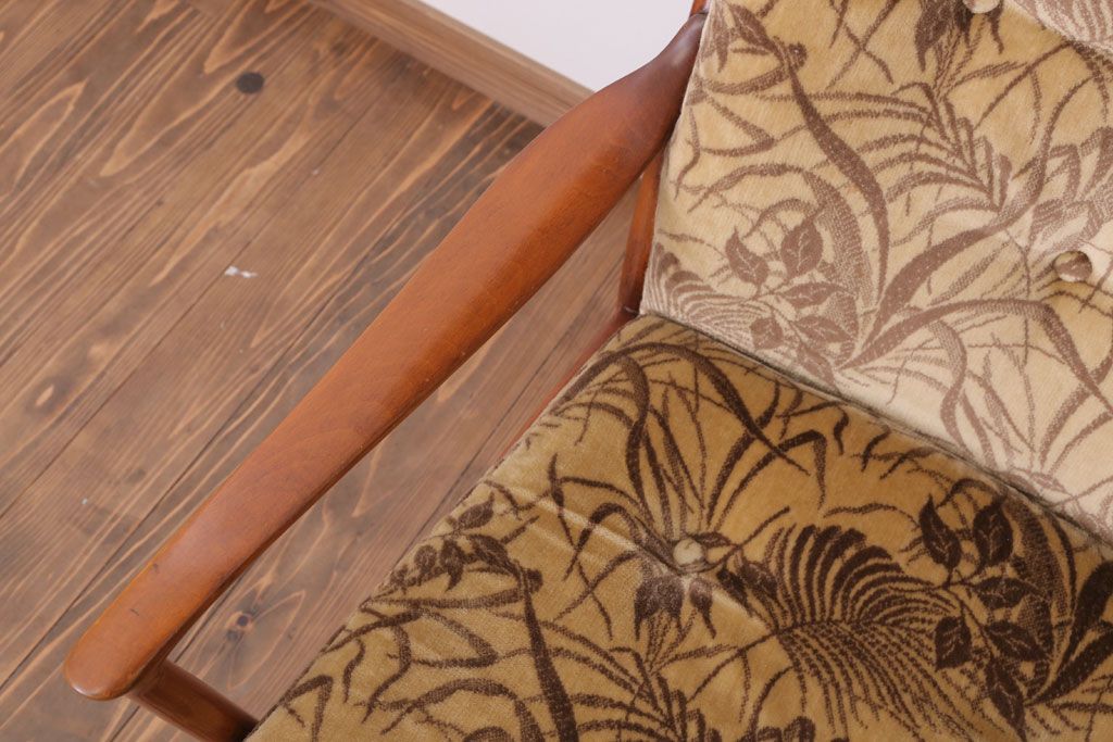 ヴィンテージ家具　イギリスビンテージ　Parker Knoll(パーカーノール)　おしゃれなアームチェア(3)