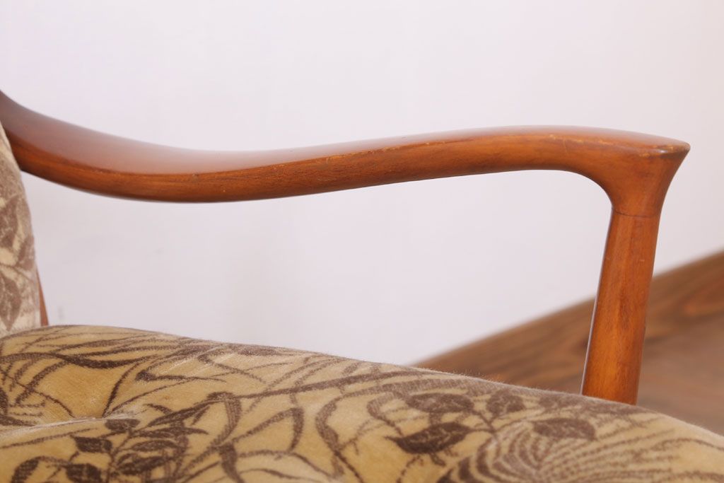 ヴィンテージ家具　イギリスビンテージ　Parker Knoll(パーカーノール)　おしゃれなアームチェア(3)