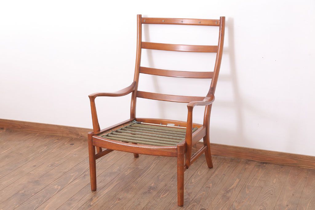 ヴィンテージ家具　イギリスビンテージ　Parker Knoll(パーカーノール)　おしゃれなアームチェア(3)