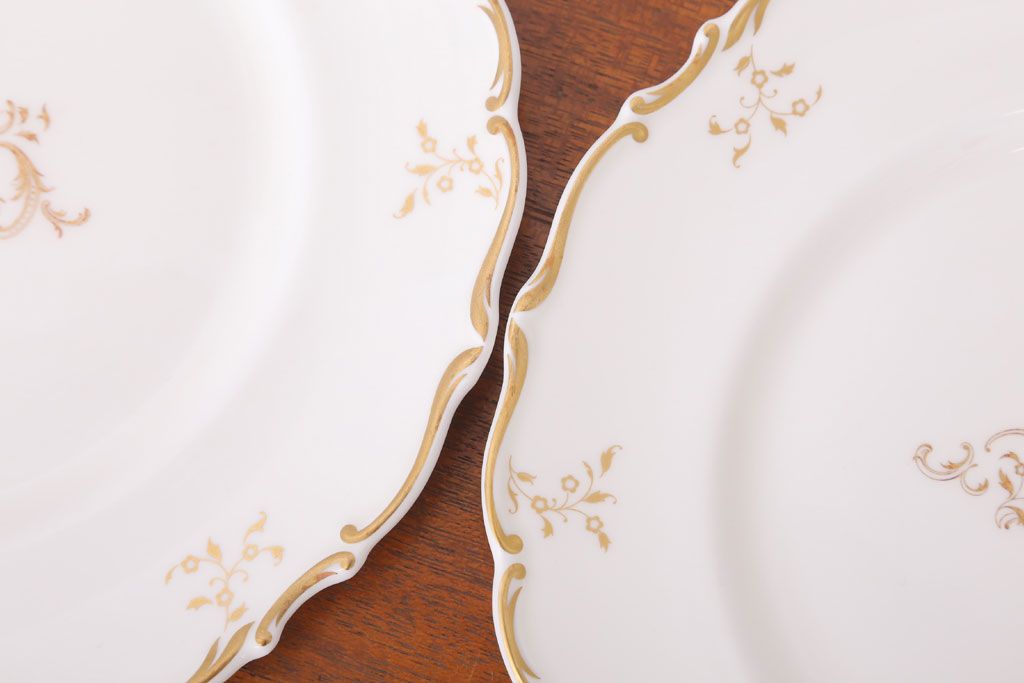 イギリスビンテージ　 ROYAL DOULTON(ロイヤルドルトン)　monteigne　プレート4枚セット(洋食器)(2)