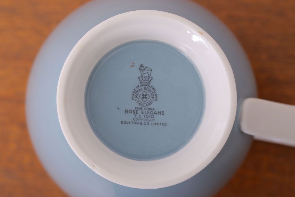 アンティーク雑貨　【T様ご成約済・ご決済用】ROYAL DOULTON(ロイヤルドルトン)　ROSE ELEGANS(ローズ・エレガンス)　ミルクジャグ(洋食器)