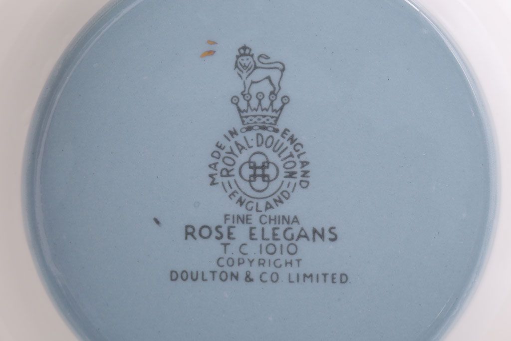 アンティーク雑貨　【T様ご成約済・ご決済用】ROYAL DOULTON(ロイヤルドルトン)　ROSE ELEGANS(ローズ・エレガンス)　ミルクジャグ(洋食器)