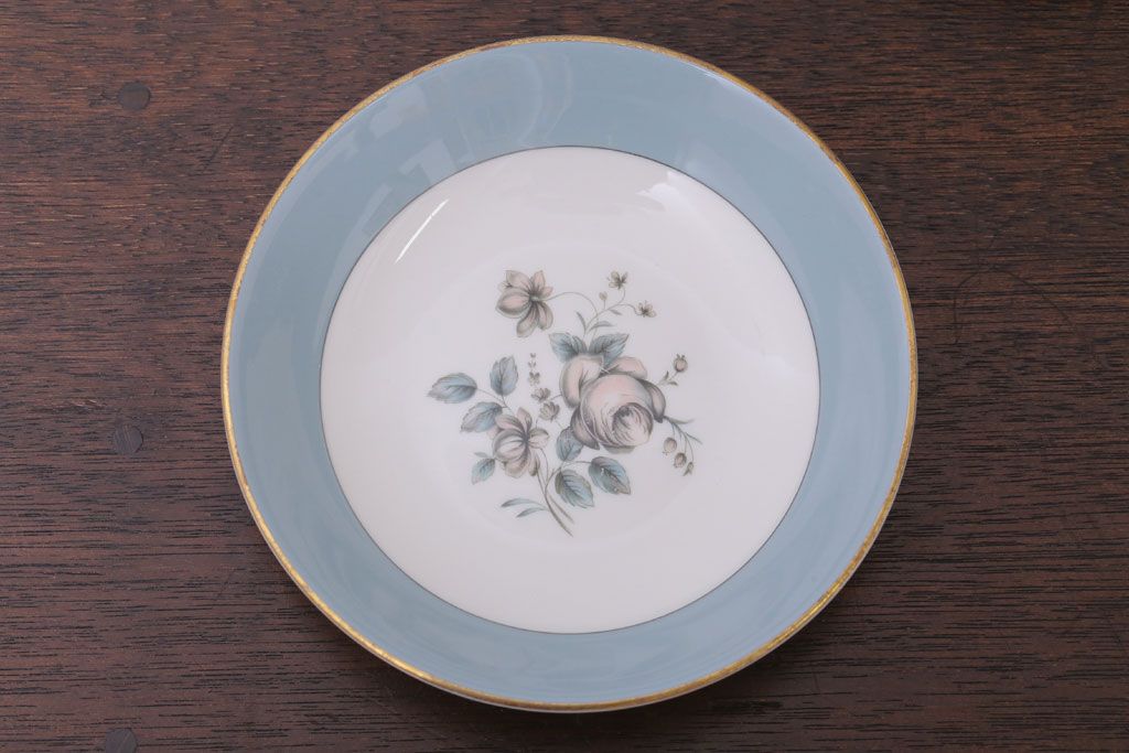 ROYAL DOULTON(ロイヤルドルトン)　ROSE ELEGANS(ローズ・エレガンス)　深皿4枚セット(洋食器)(1)