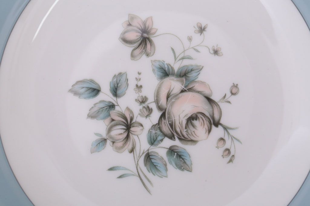 ROYAL DOULTON(ロイヤルドルトン)　ROSE ELEGANS(ローズ・エレガンス)　深皿4枚セット(洋食器)(1)