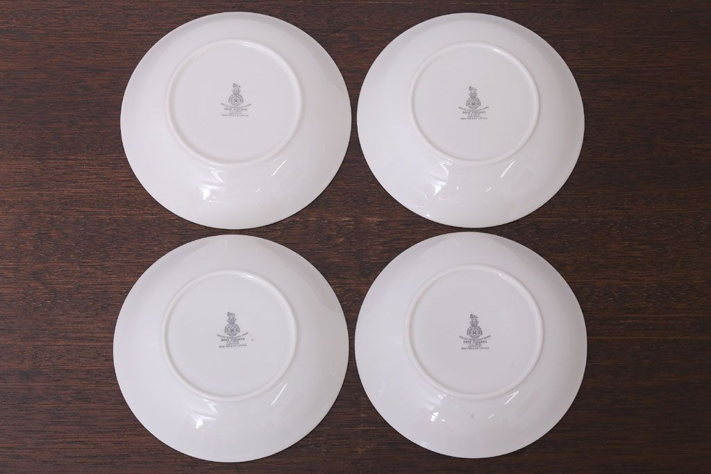 ROYAL DOULTON(ロイヤルドルトン)　ROSE ELEGANS(ローズ・エレガンス)　深皿4枚セット(洋食器)(2)