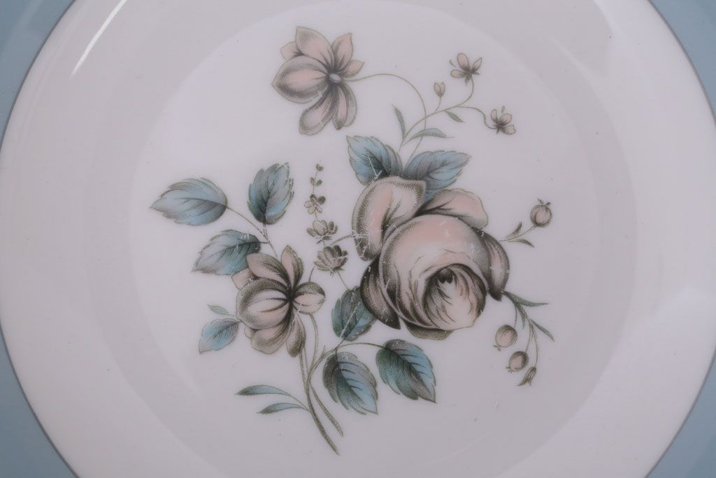 ROYAL DOULTON(ロイヤルドルトン)　ROSE ELEGANS(ローズ・エレガンス)　深皿4枚セット(洋食器)(3)