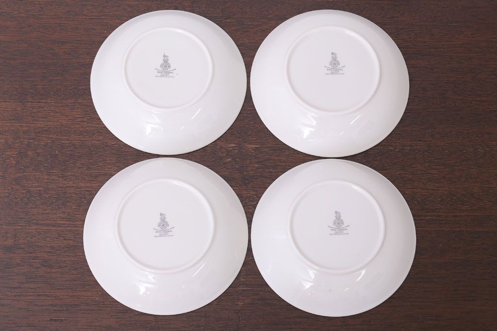 【T様ご成約済・ご決済用】ROYAL DOULTON(ロイヤルドルトン)　ROSE ELEGANS(ローズ・エレガンス)　深皿4枚セット(洋食器)