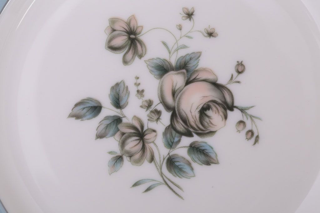 アンティーク雑貨　【T様ご成約済・ご決済用】ROYAL DOULTON(ロイヤルドルトン)　ROSE ELEGANS(ローズ・エレガンス)　ティープレート4枚セット(皿・洋食器)(1)