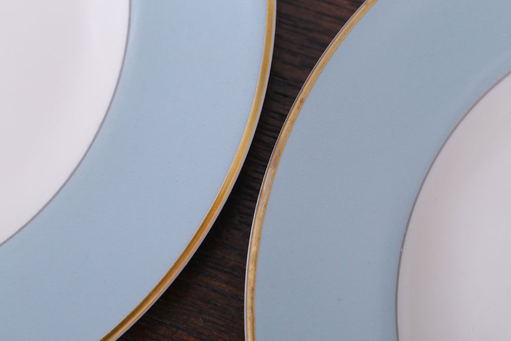 ROYAL DOULTON(ロイヤルドルトン)　ROSE ELEGANS(ローズ・エレガンス)　ティープレート4枚セット(皿・洋食器)(2)