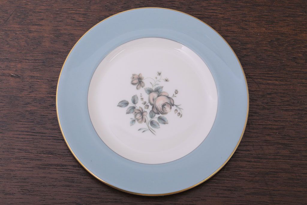 ROYAL DOULTON(ロイヤルドルトン)　ROSE ELEGANS(ローズ・エレガンス)　ティープレート4枚セット(皿・洋食器)(3)