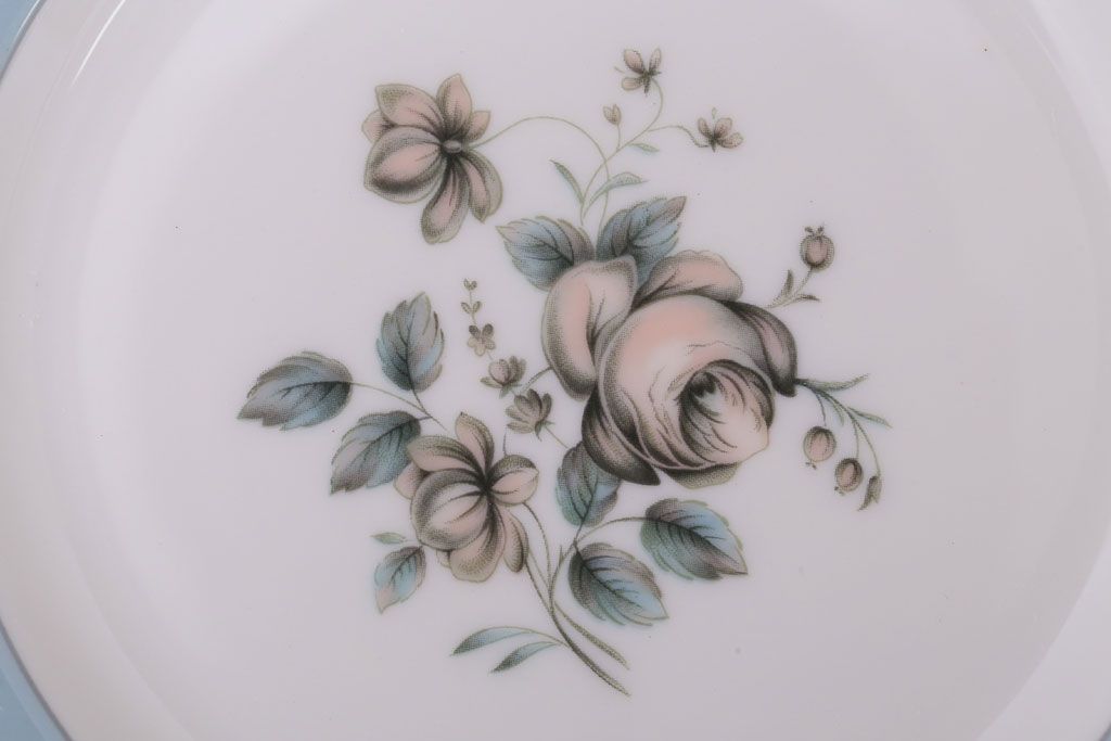 ROYAL DOULTON(ロイヤルドルトン)　ROSE ELEGANS(ローズ・エレガンス)　ティープレート4枚セット(皿・洋食器)(3)