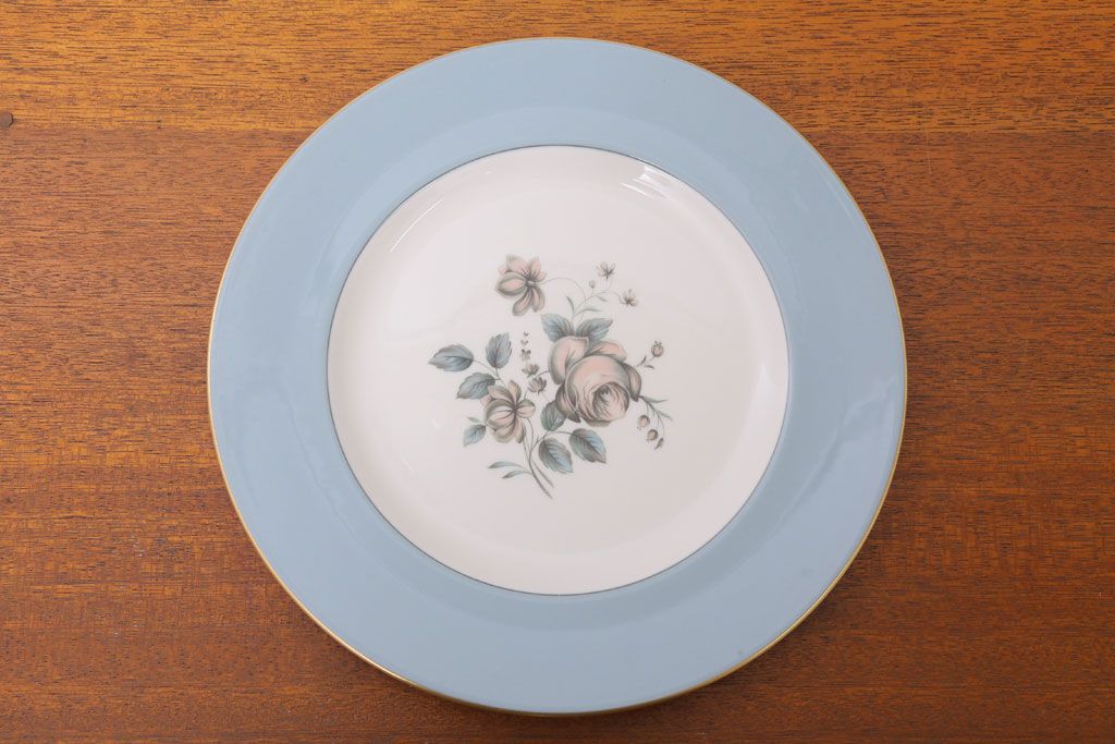 ROYAL DOULTON(ロイヤルドルトン)　ROSE ELEGANS(ローズ・エレガンス)　ディナープレート4枚セット(皿・洋食器)(3)