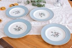 アンティーク雑貨　【T様ご成約済・ご決済用】ROYAL DOULTON(ロイヤルドルトン)　ROSE ELEGANS(ローズ・エレガンス)　サラダプレート4枚セット(皿・洋食器)(2)