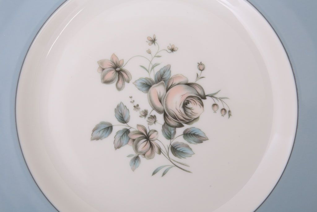 アンティーク雑貨　【T様ご成約済・ご決済用】ROYAL DOULTON(ロイヤルドルトン)　ROSE ELEGANS(ローズ・エレガンス)　サラダプレート4枚セット(皿・洋食器)(2)