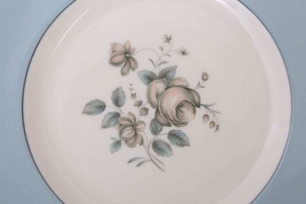 ROYAL DOULTON(ロイヤルドルトン)　ROSE ELEGANS(ローズ・エレガンス)　サラダプレート4枚(皿・洋食器)(1)