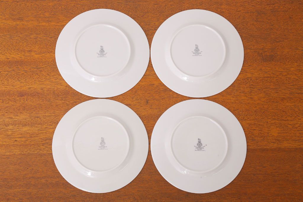 ROYAL DOULTON(ロイヤルドルトン)　ROSE ELEGANS(ローズ・エレガンス)　サラダプレート4枚(皿・洋食器)(1)