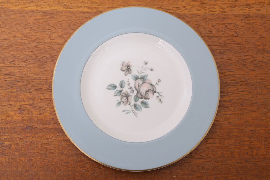 ROYAL DOULTON(ロイヤルドルトン)　ROSE ELEGANS(ローズ・エレガンス)　サラダプレート4枚(皿・洋食器)(2)