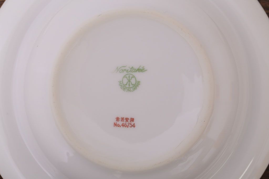 オールドノリタケ 英国輸出 マルキ アンティーク金彩プレート3枚セット(洋食器)(2)